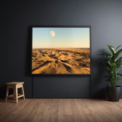 Captivating Sam Sand Dunes Framed Poster