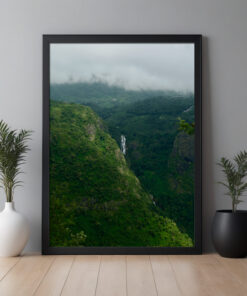 Framed Poster of Waterfall at Dolphin Point, Coonoor