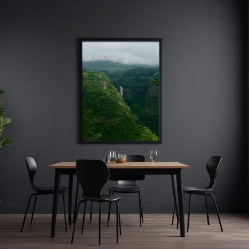 Framed Poster of Waterfall at Dolphin Point, Coonoor - Image 8