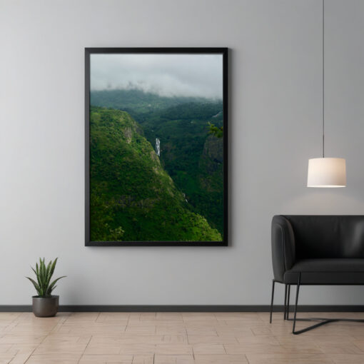 Framed Poster of Waterfall at Dolphin Point, Coonoor - Image 7