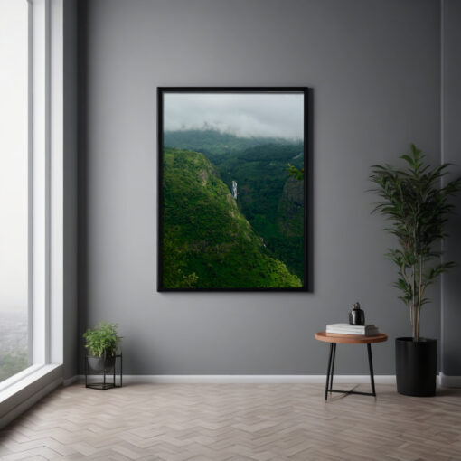 Framed Poster of Waterfall at Dolphin Point, Coonoor - Image 6