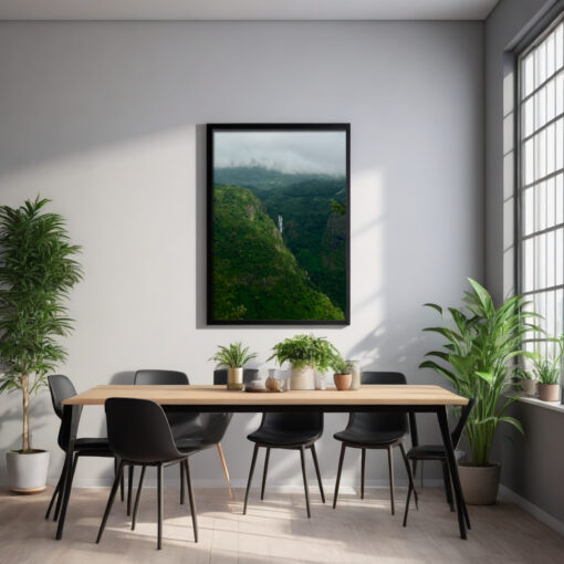 Framed Poster of Waterfall at Dolphin Point, Coonoor - Image 4