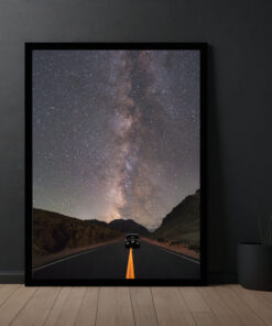 Framed Poster of Sarchu's Stunning Galaxy View