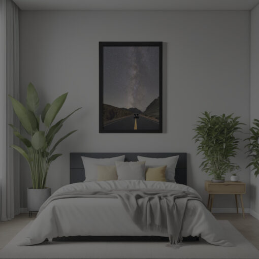 Framed Poster of Sarchu's Stunning Galaxy View - Image 8