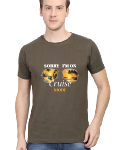 Cruise in Comfort: 'Sorry I'm on Cruise Mode' Unisex Cotton Tees in Vibrant Colors