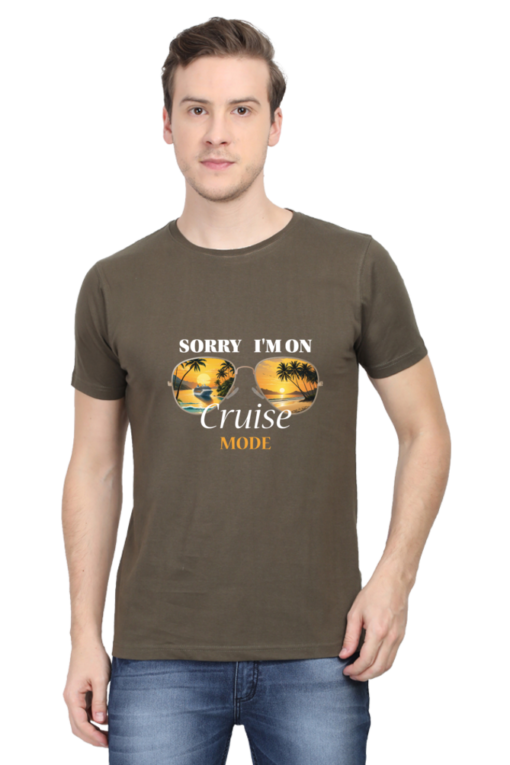 Cruise in Comfort: 'Sorry I'm on Cruise Mode' Unisex Cotton Tees in Vibrant Colors