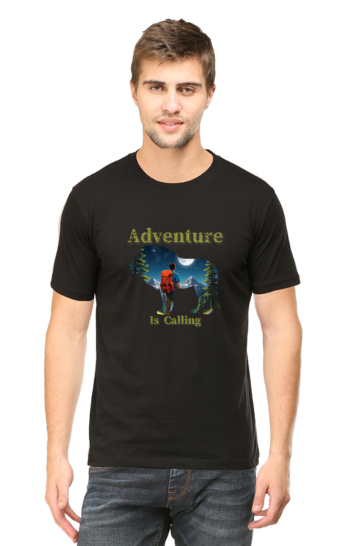 Answer the Call: 'Adventure is Calling' Unisex Cotton Tees in Vibrant Colors - Image 5
